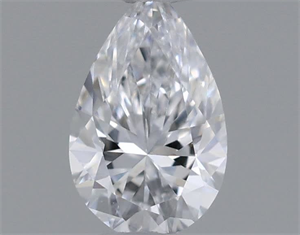 Foto Diamante Natural 0.18 quilates, De pera , Color D, claridad SI1 y certificado GIA de