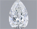 Natural Diamond 0.18 Carats, Pear with  Cut, D Color, VVS1 Clarity and Certified by GIA