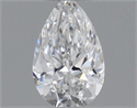 Natural Diamond 0.19 Carats, Pear with  Cut, E Color, VS2 Clarity and Certified by GIA
