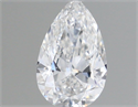 Natural Diamond 0.18 Carats, Pear with  Cut, E Color, SI1 Clarity and Certified by GIA