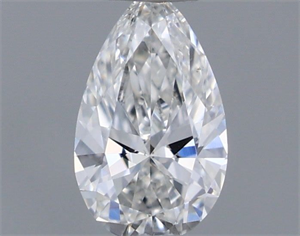 Picture of Natural Diamond 0.18 Carats, Pear with  Cut, H Color, VVS2 Clarity and Certified by GIA