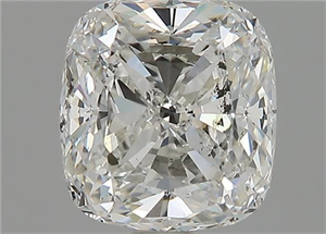 Foto Diamante Natural 2.08 quilates, Del cojín , Color G, claridad SI2 y certificado GIA de