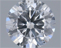 Natural Diamond 0.40 Carats, Round with Excellent Cut, F Color, I1 Clarity and Certified by IGI