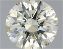 Natural Diamond 0.50 Carats, Round with Excellent Cut, N Color, SI2 Clarity and Certified by IGI