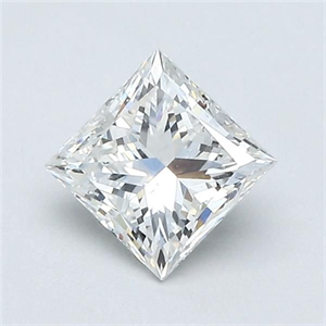 Foto Diamante Natural 0.84 quilates, Princesa , Color G, claridad SI1 y certificado GIA de