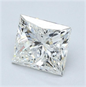 Natural Diamond 1.47 Carats, Princess with  Cut, H Color, VS1 Clarity and Certified by GIA