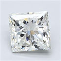 Natural Diamond 2.01 Carats, Princess with  Cut, I Color, SI2 Clarity and Certified by GIA