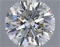 Natural Diamond 0.40 Carats, Round with Excellent Cut, J Color, I1 Clarity and Certified by IGI