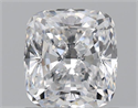 Natural Diamond 1.02 Carats, Cushion with  Cut, D Color, VS2 Clarity and Certified by GIA