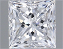 Natural Diamond 0.72 Carats, Princess with  Cut, D Color, SI1 Clarity and Certified by GIA