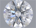 Diamante Natural 0.44 quilates, Redondo , Color F, claridad VVS2 y certificado GIA