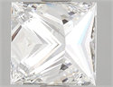 Diamante Natural 1.00 quilates, Princesa , Color E, claridad VVS2 y certificado GIA