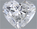 Natural Diamond 0.41 Carats, Heart with  Cut, F Color, VS1 Clarity and Certified by GIA