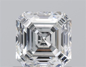 Picture of Natural Diamond 1.00 Carats, Asscher with  Cut, F Color, SI1 Clarity and Certified by GIA
