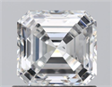 Natural Diamond 1.00 Carats, Asscher with  Cut, F Color, SI1 Clarity and Certified by GIA