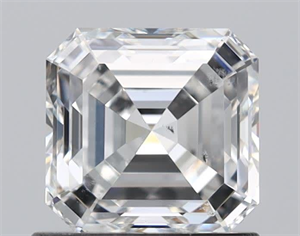 Foto Diamante Natural 1.00 quilates, Asscher , Color F, claridad SI1 y certificado GIA de