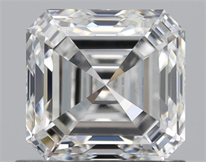 Foto Diamante Natural 1.00 quilates, Asscher , Color F, claridad VVS1 y certificado GIA de