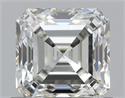 Natural Diamond 0.90 Carats, Asscher with  Cut, J Color, VVS2 Clarity and Certified by GIA