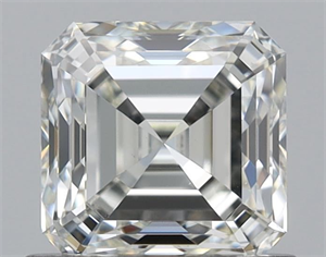 Foto Diamante Natural 0.90 quilates, Asscher , Color J, claridad VVS2 y certificado GIA de