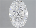 Natural Diamond 2.51 Carats, Oval with  Cut, D Color, SI2 Clarity and Certified by GIA