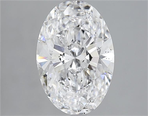 Picture of Natural Diamond 2.51 Carats, Oval with  Cut, D Color, SI2 Clarity and Certified by GIA