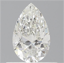 Natural Diamond 0.50 Carats, Pear with  Cut, F Color, VS2 Clarity and Certified by IGI