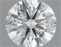 Natural Diamond 0.43 Carats, Round with Excellent Cut, G Color, I1 Clarity and Certified by IGI
