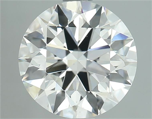 Picture of Natural Diamond 2.13 Carats, Round with Excellent Cut, H Color, VS2 Clarity and Certified by GIA