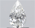 Natural Diamond 0.53 Carats, Pear with  Cut, G Color, VS2 Clarity and Certified by GIA