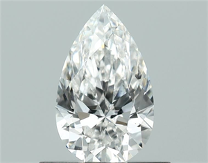 Picture of Natural Diamond 0.51 Carats, Pear with  Cut, F Color, SI1 Clarity and Certified by GIA