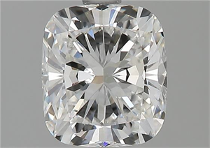 Foto Diamante Natural 1.52 quilates, Del cojín , Color F, claridad VS2 y certificado GIA de