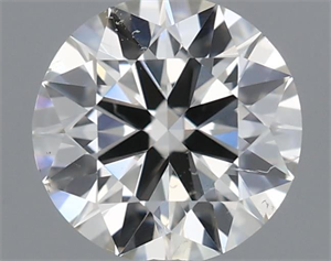 Picture of Natural Diamond 0.40 Carats, Round with Excellent Cut, H Color, SI1 Clarity and Certified by IGI