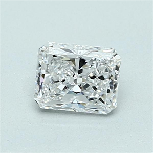 Picture of Natural Diamond 0.66 Carats, Radiant with  Cut, D Color, VS1 Clarity and Certified by GIA
