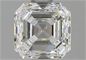 Diamante Natural 1.01 quilates, Asscher , Color H, claridad VVS2 y certificado GIA