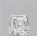 Natural Diamond 0.90 Carats, Asscher with  Cut, E Color, VVS2 Clarity and Certified by GIA