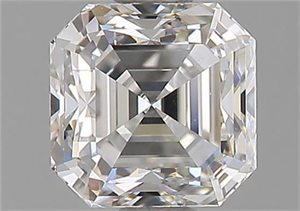 Picture of Natural Diamond 0.83 Carats, Asscher with  Cut, H Color, VS2 Clarity and Certified by GIA