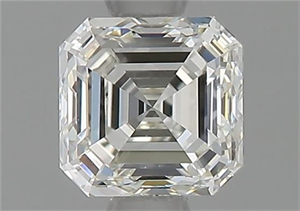Picture of Natural Diamond 0.73 Carats, Asscher with  Cut, I Color, VVS1 Clarity and Certified by GIA