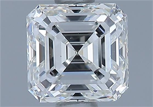 Foto Diamante Natural 0.74 quilates, Asscher , Color I, claridad VVS1 y certificado GIA de
