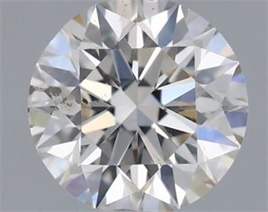 Picture of Natural Diamond 0.40 Carats, Round with Excellent Cut, H Color, SI2 Clarity and Certified by IGI