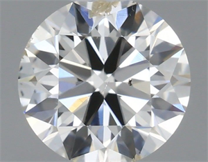 Picture of Natural Diamond 0.40 Carats, Round with Excellent Cut, H Color, SI2 Clarity and Certified by IGI