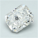 Natural Diamond 2.01 Carats, Radiant with  Cut, G Color, VS2 Clarity and Certified by GIA