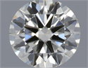 Natural Diamond 0.40 Carats, Round with Excellent Cut, I Color, VVS2 Clarity and Certified by IGI
