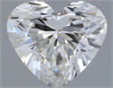 Natural Diamond 0.40 Carats, Heart with  Cut, H Color, VVS2 Clarity and Certified by GIA
