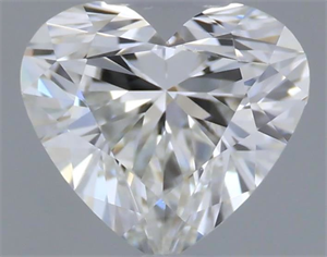 Picture of Natural Diamond 0.40 Carats, Heart with  Cut, H Color, VVS2 Clarity and Certified by GIA