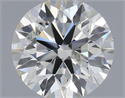 Natural Diamond 0.40 Carats, Round with Excellent Cut, I Color, SI2 Clarity and Certified by IGI