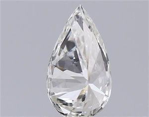 Picture of Natural Diamond 0.40 Carats, Pear with  Cut, I Color, IF Clarity and Certified by GIA