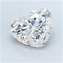 Natural Diamond 3.01 Carats, Heart with  Cut, E Color, SI1 Clarity and Certified by GIA