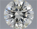 Diamante Natural 0.70 quilates, Redondo , Color K, claridad I1 y certificado IGI