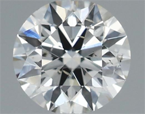 Picture of Natural Diamond 0.42 Carats, Round with Excellent Cut, I Color, SI2 Clarity and Certified by IGI