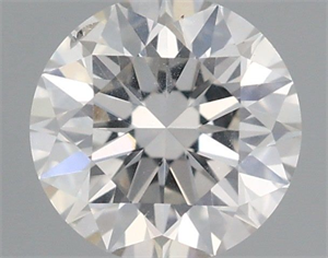 Picture of Natural Diamond 0.44 Carats, Round with Excellent Cut, I Color, SI2 Clarity and Certified by IGI